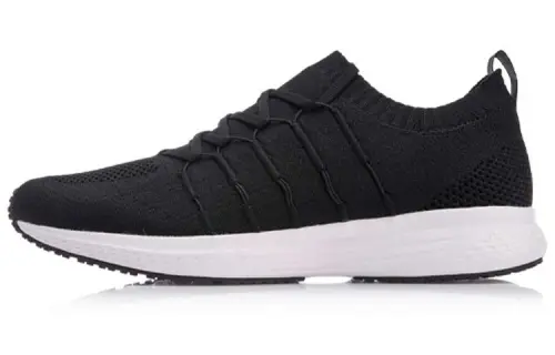 Li Ning Speed Star Cushioning Breathable Lightweight Low top Running Shoes Unisex Black White