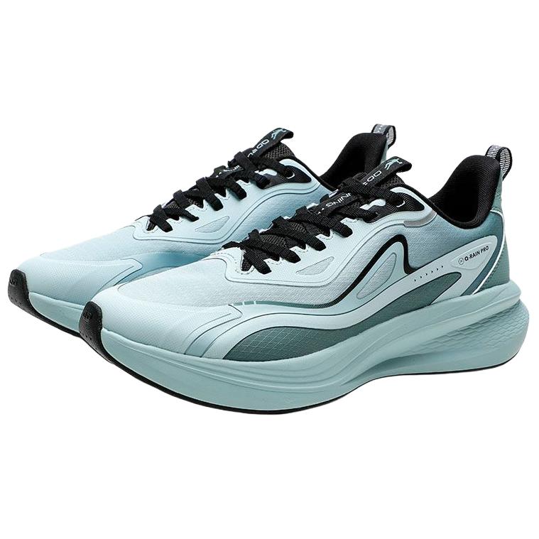 QIAODAN Slip Resistant Abrasion Resistant Low top Casual Running Shoes Men’s Blue Green