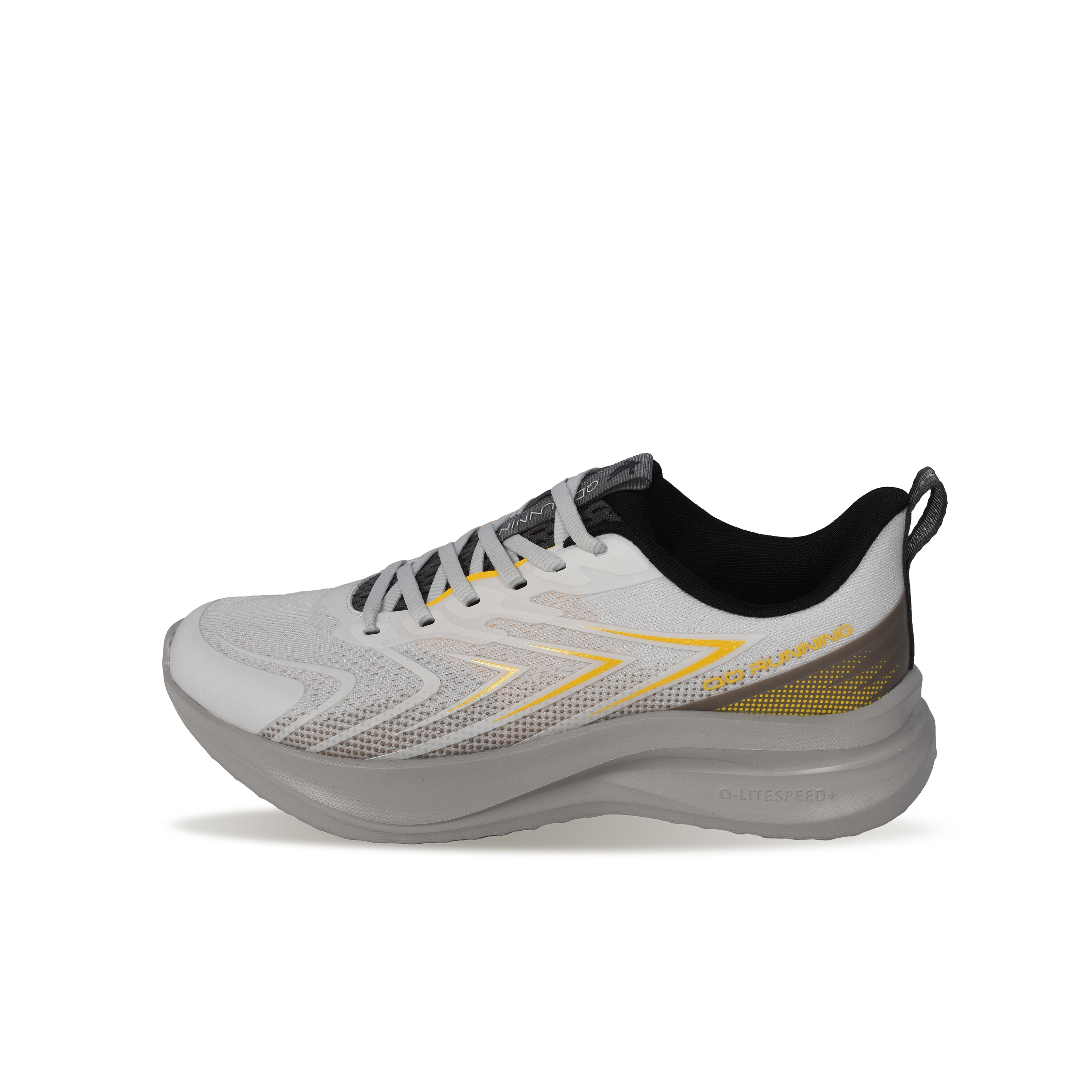 QIAODAN Speed Slip Resistant Abrasion Resistant Low top Casual Training City Commuting Running Shoes Men’s Silver Gray