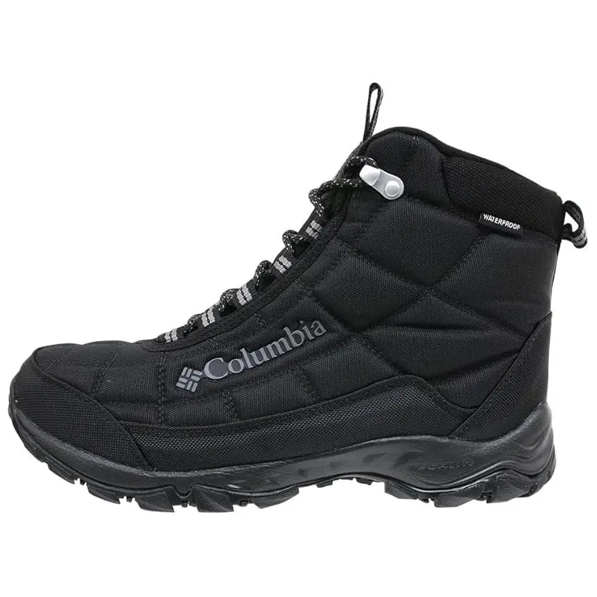Columbia Firecamp Thermal Abrasion Resistant Soft And Comfortable Short Outdoor Boots Men's Black