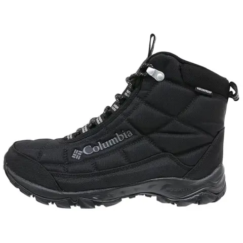 Columbia Firecamp Thermal Abrasion Resistant Soft And Comfortable Short Outdoor Boots Men's Black
