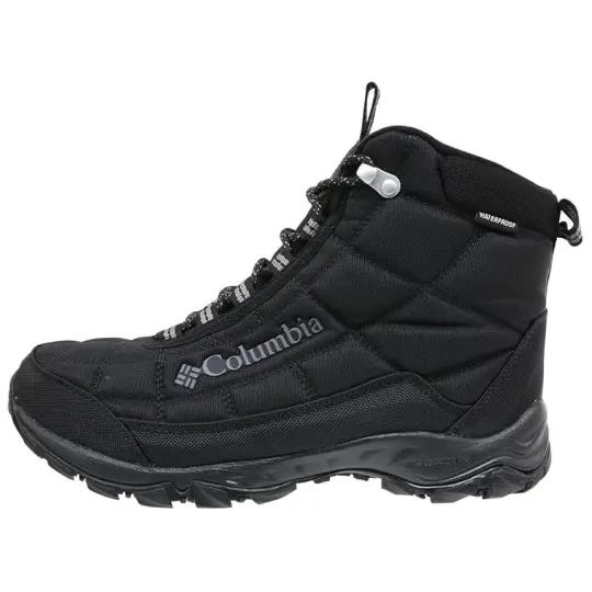 Columbia Firecamp Thermal Abrasion Resistant Soft And Comfortable Short Outdoor Boots Men's Black
