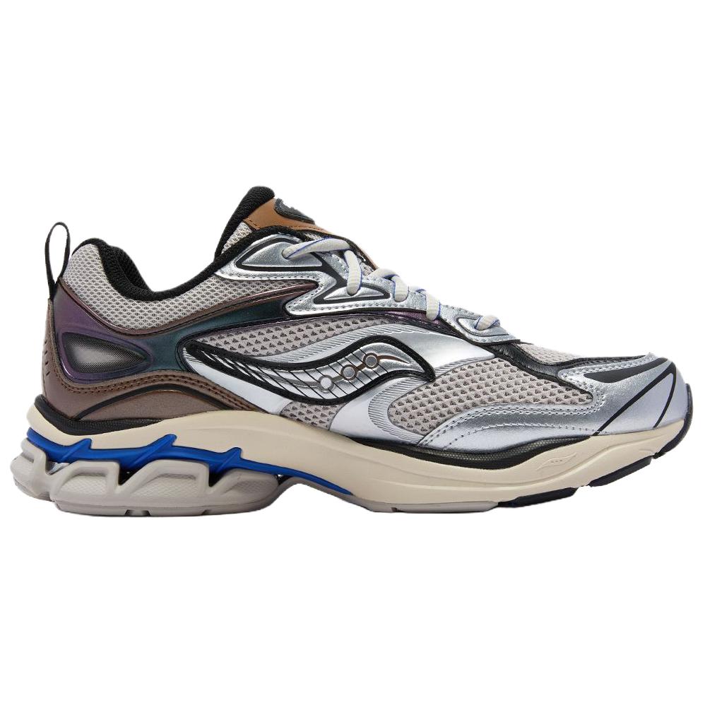 Saucony GRID FUSION Low top Running Shoes Unisex Gray Silver