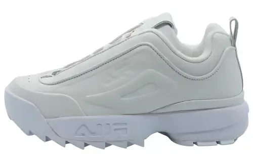 FILA Disruptor Abrasion Resistant Lightweight Wear resistant And Lightweight Low top Running Shoes Unisex White