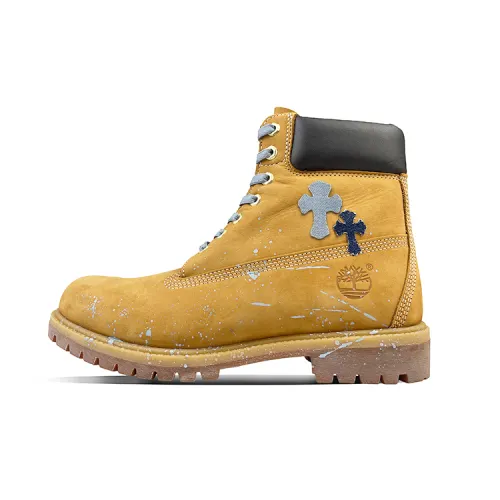 Timberland PREMIUM Abrasion Resistant Slip Resistant Short Outdoor Boots Men's Yellow Black