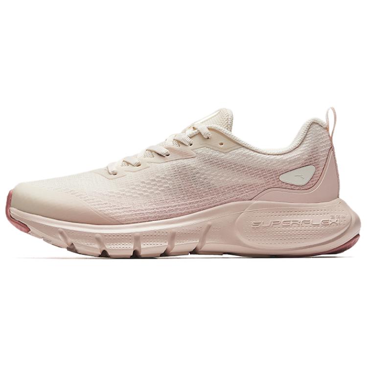CHAOJIANTA Fabric Slip Resistant Abrasion Resistant Low top Casual Running Shoes Women’s White Pink