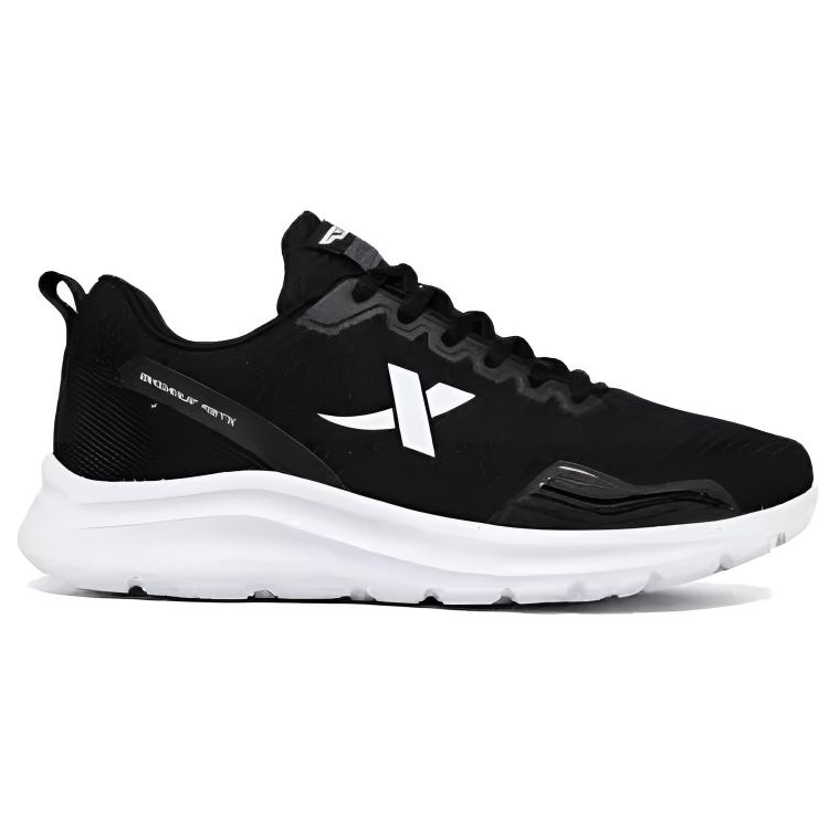 XTEP Cushioning Slip Resistant Abrasion Resistant Breathable Lightweight Low top Running Shoes Women’s Black White