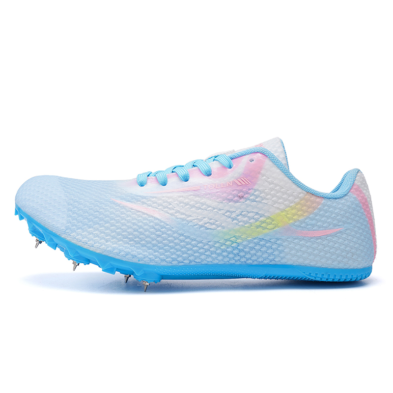 BIANSULONG Cushioning Slip Resistant Abrasion Resistant Coverage Casual Running Shoes Unisex Light Blue Pink