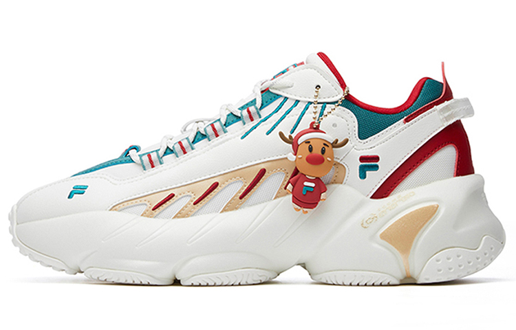 Мужские кроссовки Fila ADE XMS (бело-зелено-красные)