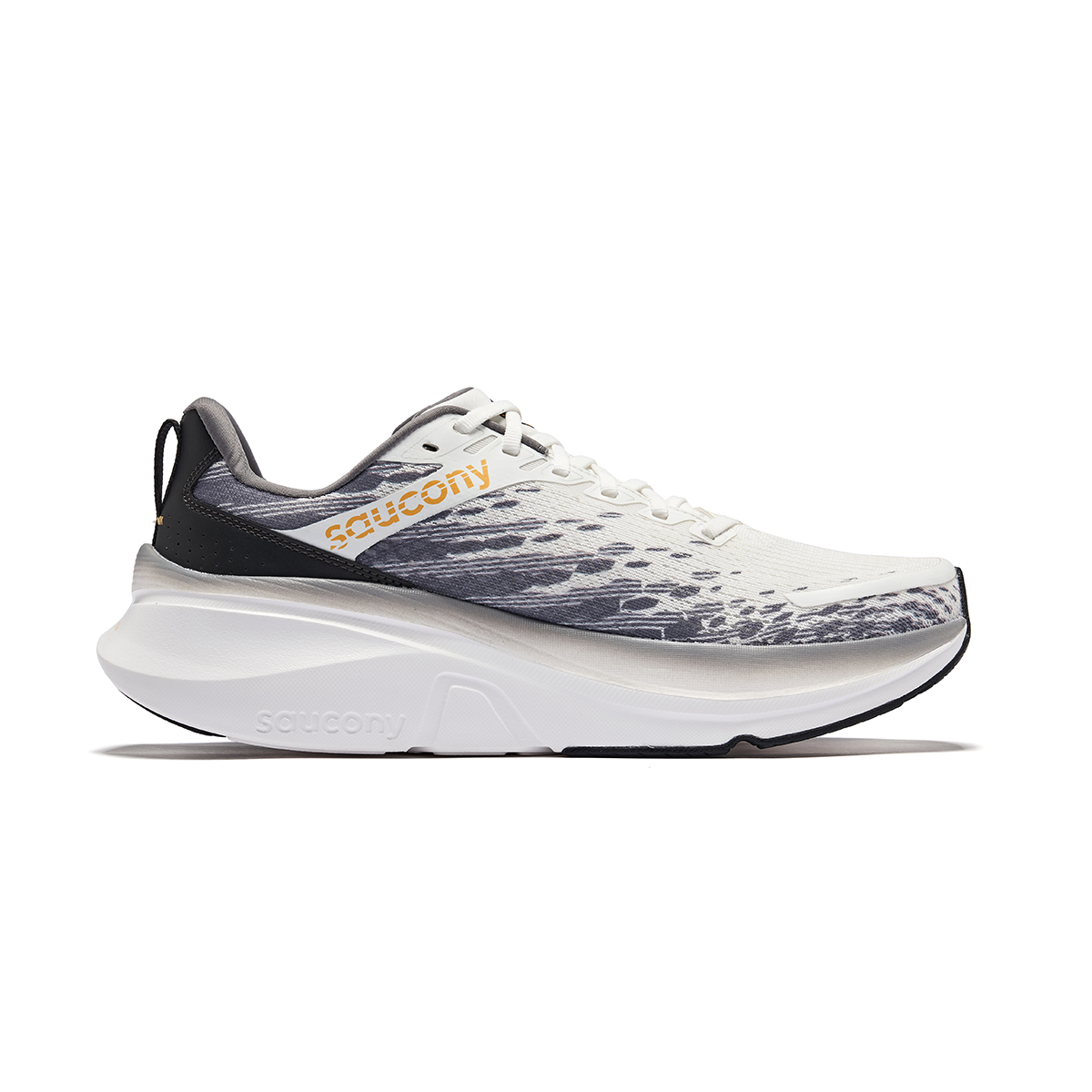 Saucony GUIDE 17 Low top Marathon Training Long Distance Running Shoes Unisex White Gray Black