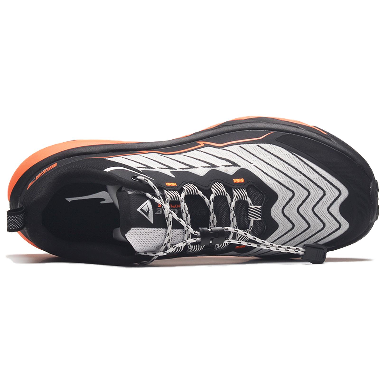 Erke Cushioning, Wear Resistant Low top Running Shoes Men’s Black Gray Orange