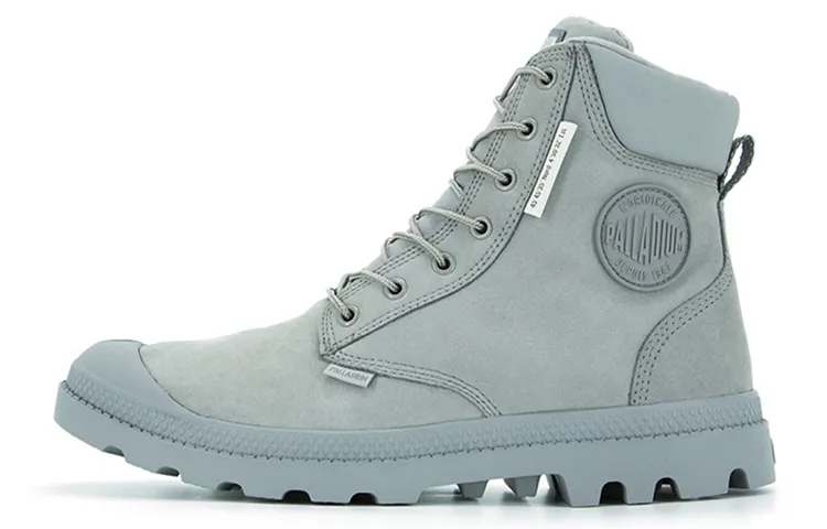 Palladium Pampa Outdoor Boots Unisex Flannel Gray