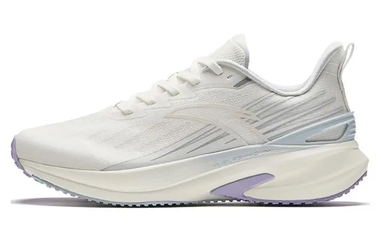 Anta Cushioning, Wear Resistant Low top Training Running Shoes Women's White Purple