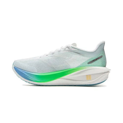 Li Ning Feidian 5 Challenger Low top Li Ning Ultra Technology Casual Marathon Running Shoes Women's White Blue Green