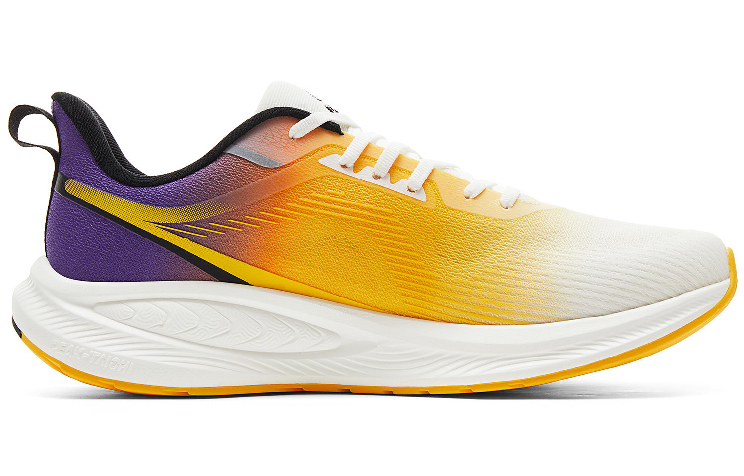 PEAK Running Shoes Men’s Low Top White Yellow Purple
