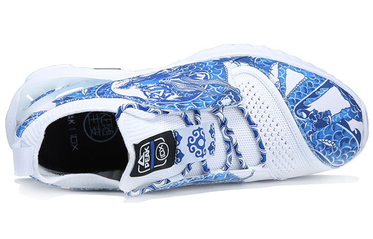 PEAK Fabric Cushioning Waterproof Coverage Lightweight Low top Running Shoes Men’s Royal Blue
