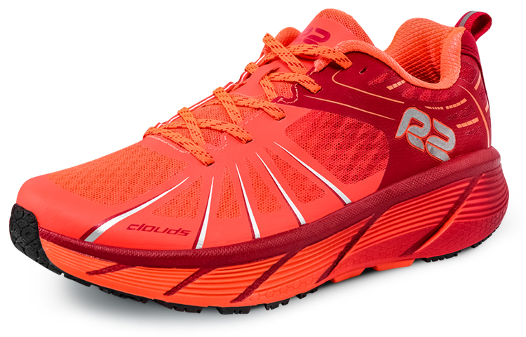 R2 REALRUN Low top Running Shoes Unisex Dark Red Bright Orange