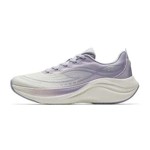 Anta Leaf 6.0 Low top EVA Midsole Casual Running Shoes Women's White Purple