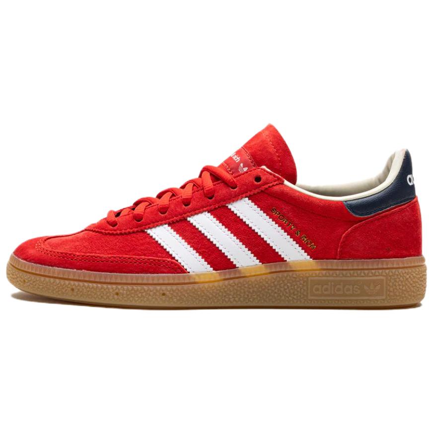 Adidas originals x SPORTY & RICH HANDBALL SPEZIAL DROP 5 SUMMER GAMES PAC non-slip and wear-resistant low-cut sneakers for men and women, red and white