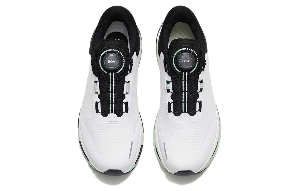 Anta Cushioning Slip Resistant Abrasion Resistant Low top Running Shoes Men’s White Black Green