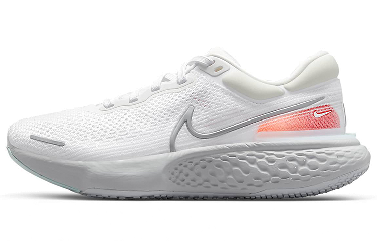 Nike ZoomX Invincible Run Flyknit White Pure Platinum Chile Red