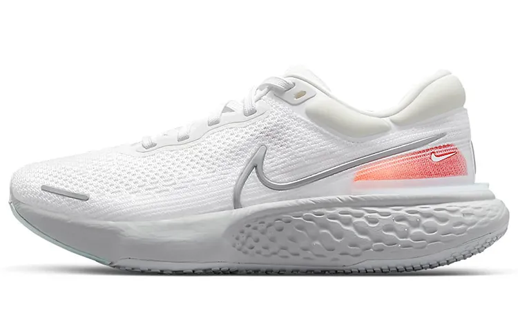 Nike ZoomX Invincible Run Flyknit White Pure Platinum Chile Red