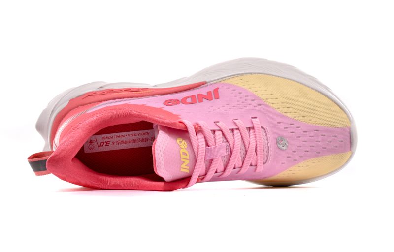 JNDO Slip Resistant Abrasion Resistant Low top Lightweight Running Shoes Women’s Macaroon Pink