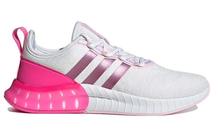 Женские кроссовки adidas neo Kaptir Super (белые с розовым и фиолетовым) — Белый / розовый / фиолетовый — фото 2