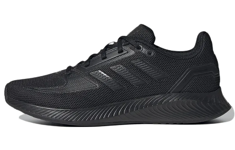 Adidas Runfalcon 2.0 Comfortable Fabric Cushioning Abrasion Resistant Breathable Low top Running Shoes Women's Black