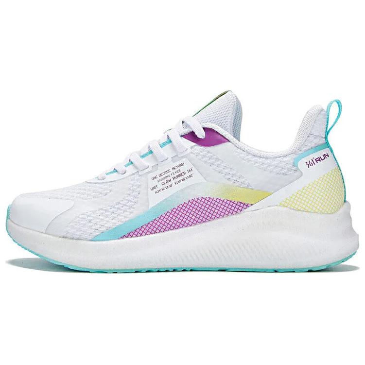 361° Comfortable Cushioning Breathable Cushioning Breathable Low top Running Shoes Women’s White Purple Versatile
