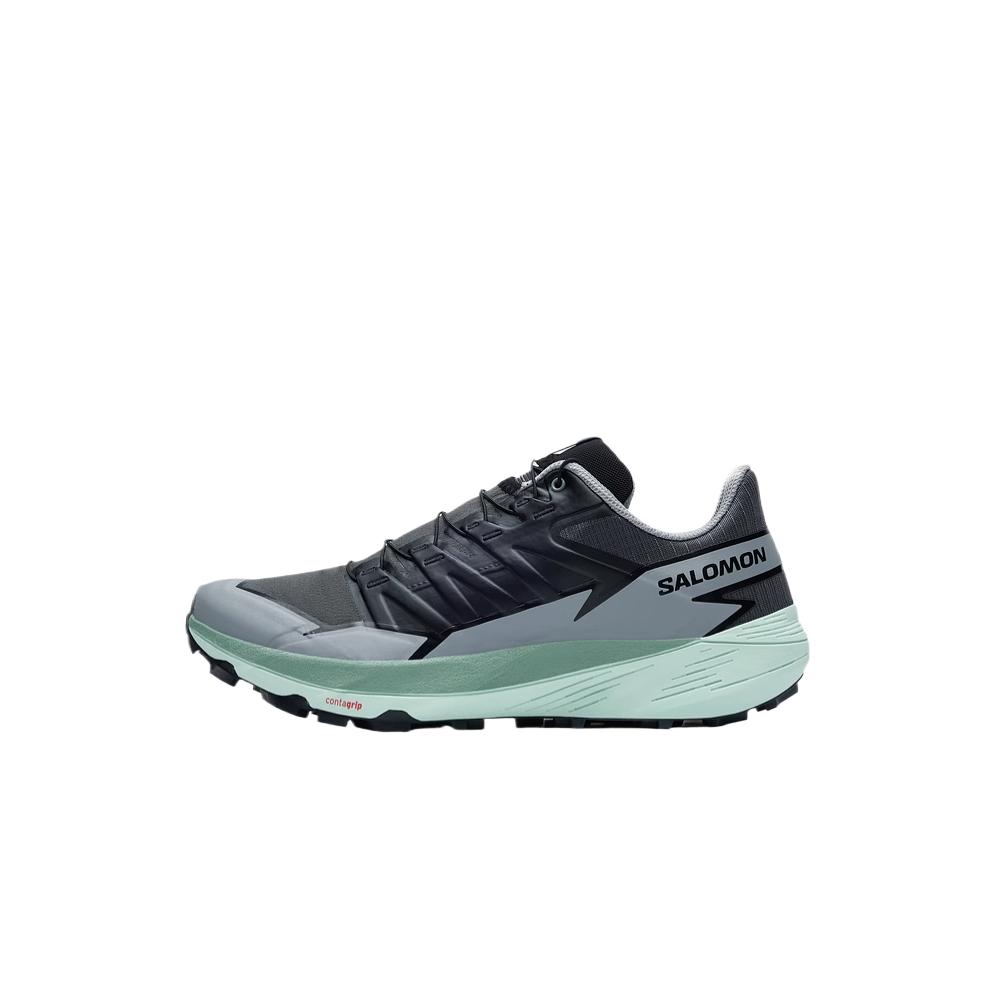 SALOMON Comfortable Cushioning Breathable Lightweight Low top Running Shoes Men’s Asphalt Gray