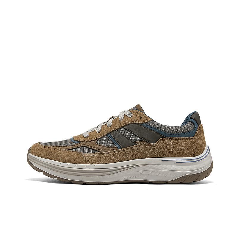 Skechers DECKLAN Abrasion Resistant Rebound Low top Running Shoes Men’s Brown