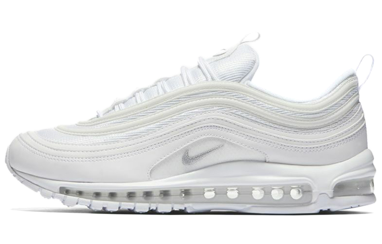 Nike Air Max 97 retro classic lightweight shock-resistant design shock-absorbing low-top running shoes men's white
