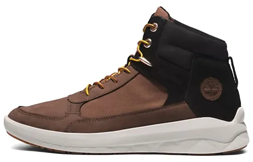 Timberland Bradstreet Ultra Chukka Leather Abrasion Resistant Cushioning Short Outdoor Boots Brown Black