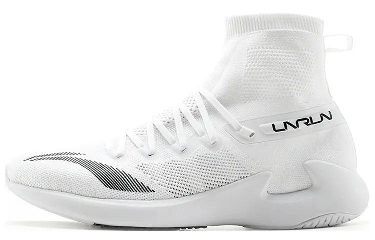 Li Ning High top Running Shoes Men's White Black