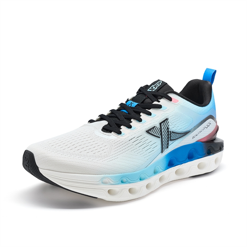 XTEP Cushioning Spin 11 Cushioning Lightweight Breathable Low top Casual Training Running Shoes Men’s White Blue