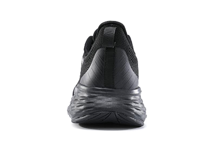 PEAK Textile, Synthetic Leather Cushioning Slip Resistant Abrasion Resistant Low top Running Shoes Men’s Black