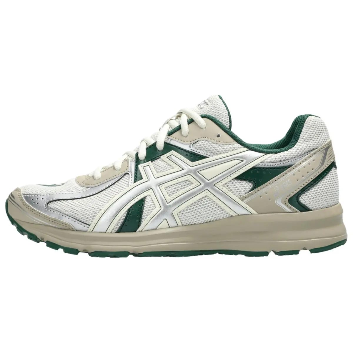 ASICS JOG 100S Cushioning Breathable Cushioning Breathable Running Shoes Unisex Beige Silver Green