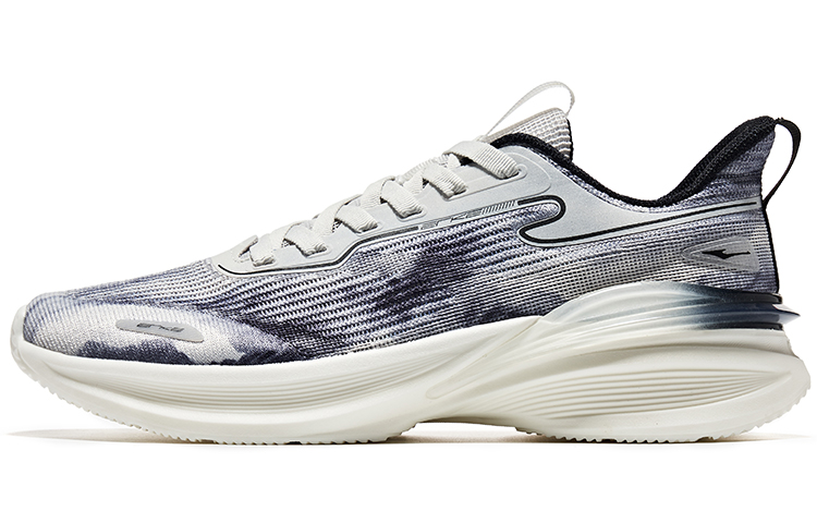 Erke Slip Resistant Abrasion Resistant Slip Resistant Abrasion Resistant Running Shoes Men’s Gray White