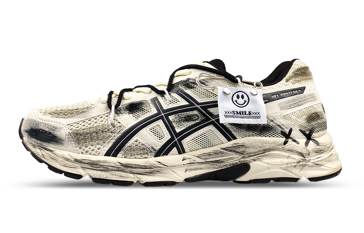 Asics Gel Contend 4 Abrasion Resistant Low top Running Shoes Men’s Beige Brown Black