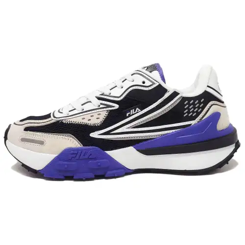 FILA Rapidride Abrasion Resistant Breathable Low top Running Shoes Men's Blue Black