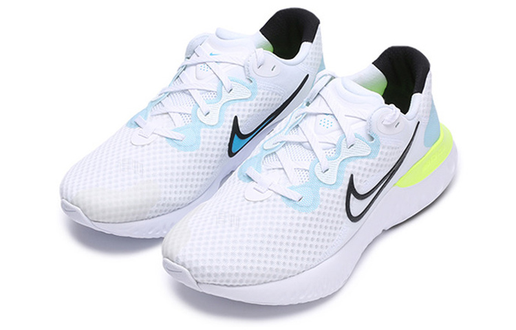 Мужские кроссовки Nike Renew Run 2 (бело-сине-желтый) — фото 3