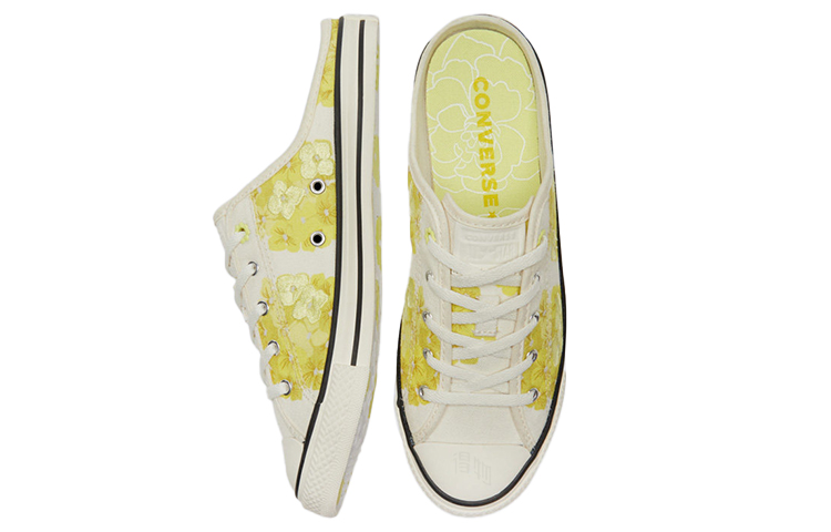 Женские шлепанцы Converse Chuck Taylor All Star (бледно-желтые) — фото 4