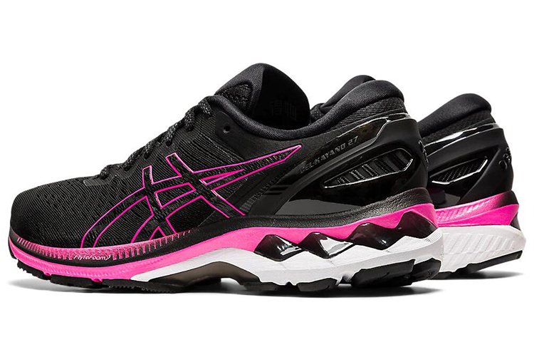 Женские кроссовки ASICS Gel-Kayano 27 (черно-розовый) — фото 4