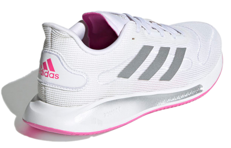 Женские кроссовки adidas Galaxar Run W (бело-розовые) — фото 4