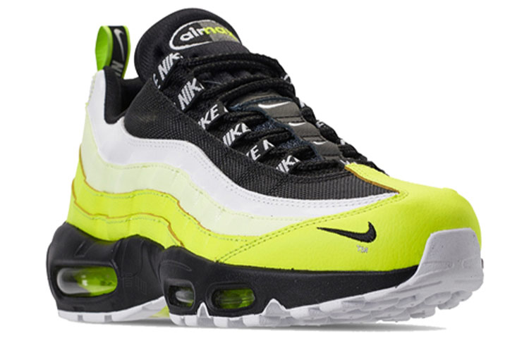 Мужские кроссовки Nike Air Max 95 (бело-зеленый) — 荧光绿/黑/白 — фото 3