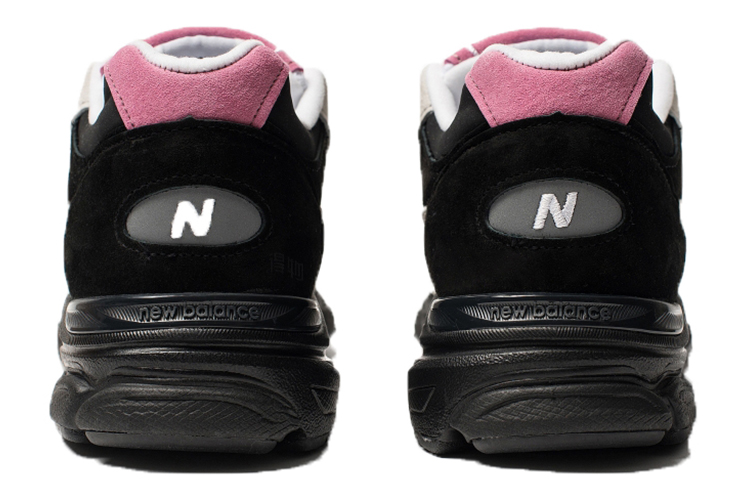 Мужские кроссовки New Balance 991.9 (серо-розовые) — Серый / розовый — фото 4