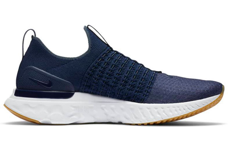 Мужские кроссовки Nike React Phantom Run Flyknit 2 (бело-синие) — фото 2