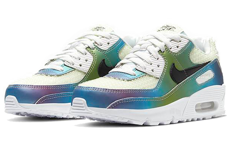 Женские кроссовки Nike Air Max 90 20 "Bubble Pack" (сине-зеленый) — Синийзелёный — фото 3