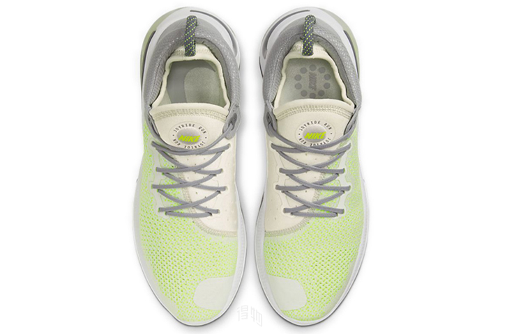 Мужские кроссовки Nike Joyride Run 1 Flyknit (серо-зеленые) — фото 4